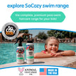 SoCozy Kids Swim 3-in-1 Shampoo, Conditioner & Body Wash - 3-in-1 Combo Pool Shampoo & Conditioner for Swimmers - Salt & Chlorine Removing Activated Charcoal for Toddler & Kids Hair After Swimming 🍁 All In One Marketplace Canada