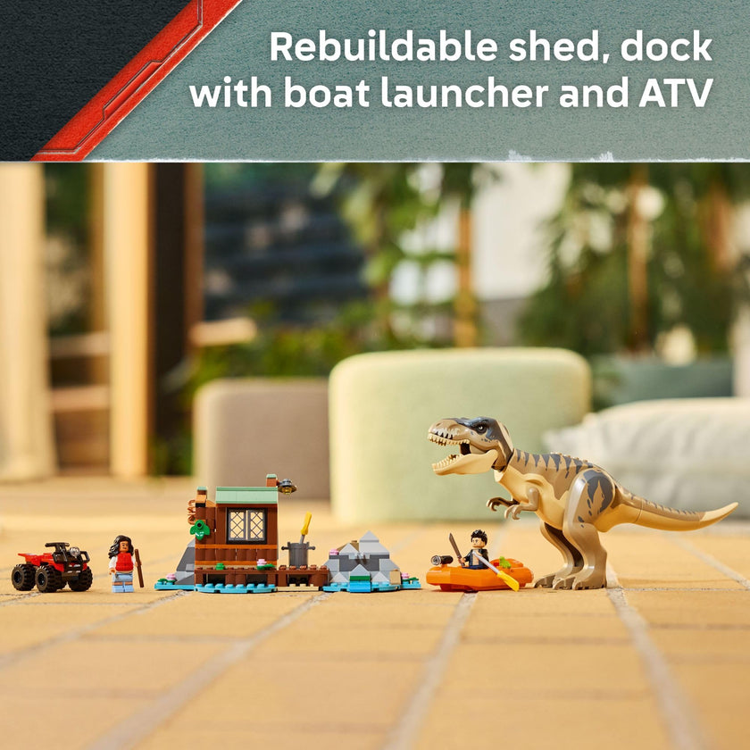 LEGO Jurassic World T. rex River Escape - Dinosaur Toy for Kids, Boys, and Girls, Ages 5-7 - Jurassic World Toy Boat and LEGO Minifigures - Creative Dinosaur Gift for Movie Fans - 76975 🍁 All In One Marketplace Canada