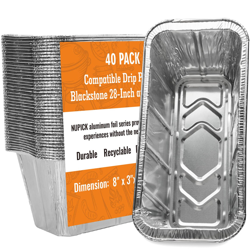 NUPICK 40 Pack Grease Cup Liners for Blackstone 17