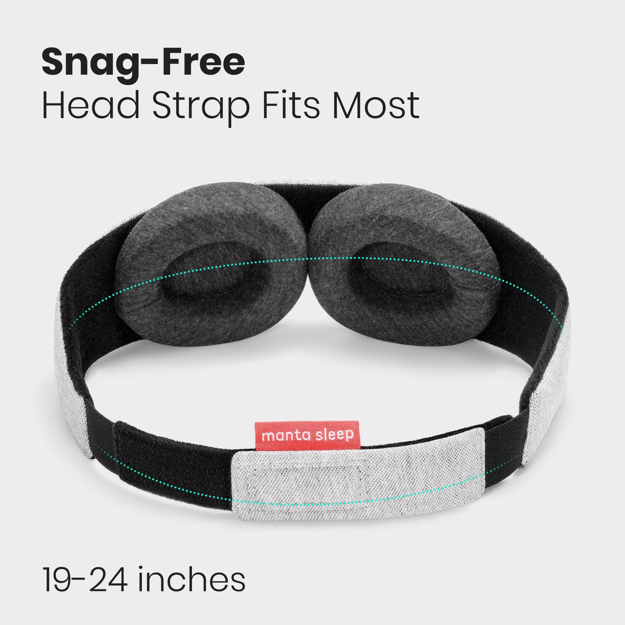 Manta Original Sleep Mask - Maximum Blackout Sleep Mask for Deep Sleep, Adjustable with Detachable Eye Cups, Zero Eye Pressure for Back & Belly Sleepers, Ideal for Travel, Shift Work & Daytime Sleep 🍁 All In One Marketplace Canada