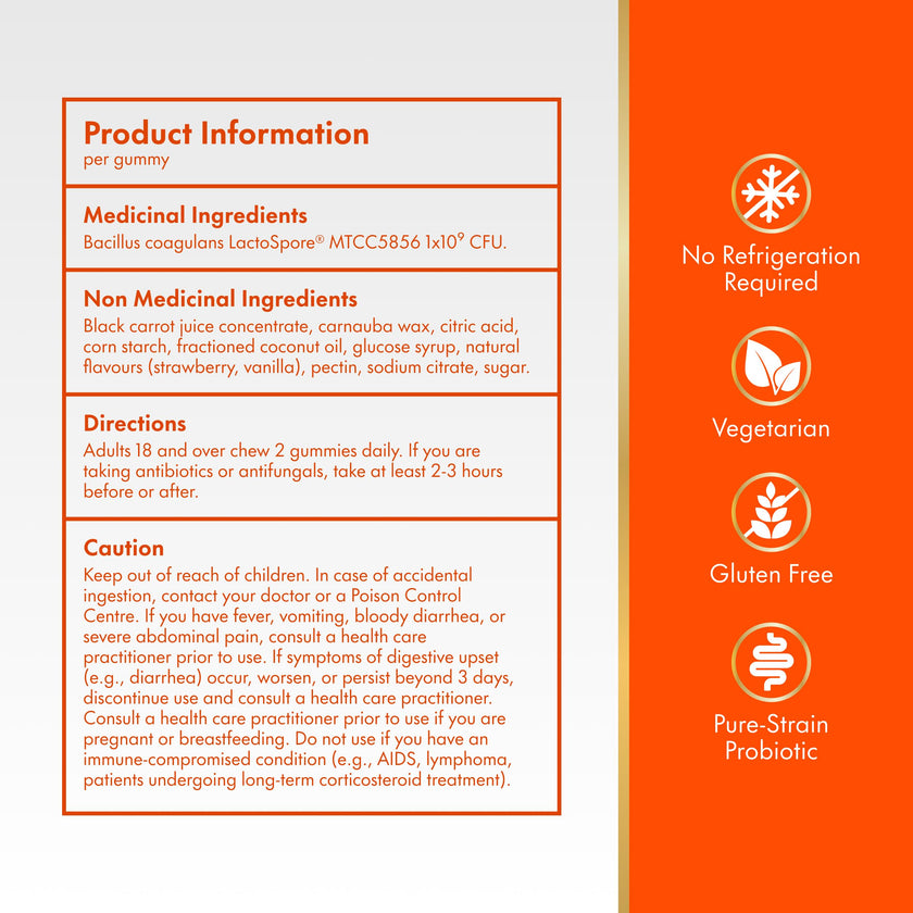 Align Probiotic Gummies for Women & Men, Helps Support Gastrointestinal Health, Made With Naturally Sourced Fruit Flavors, Strawberry Flavour, 60 Gummies 🍁 All In One Marketplace Canada