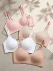 Warners Women's Blissful Benefits Underarm-Smoothing with Seamless Stretch Wireless Lightly Lined Comfort Bra Rm3911w, Butterscotch, X-Large 🍁 All In One Marketplace Canada