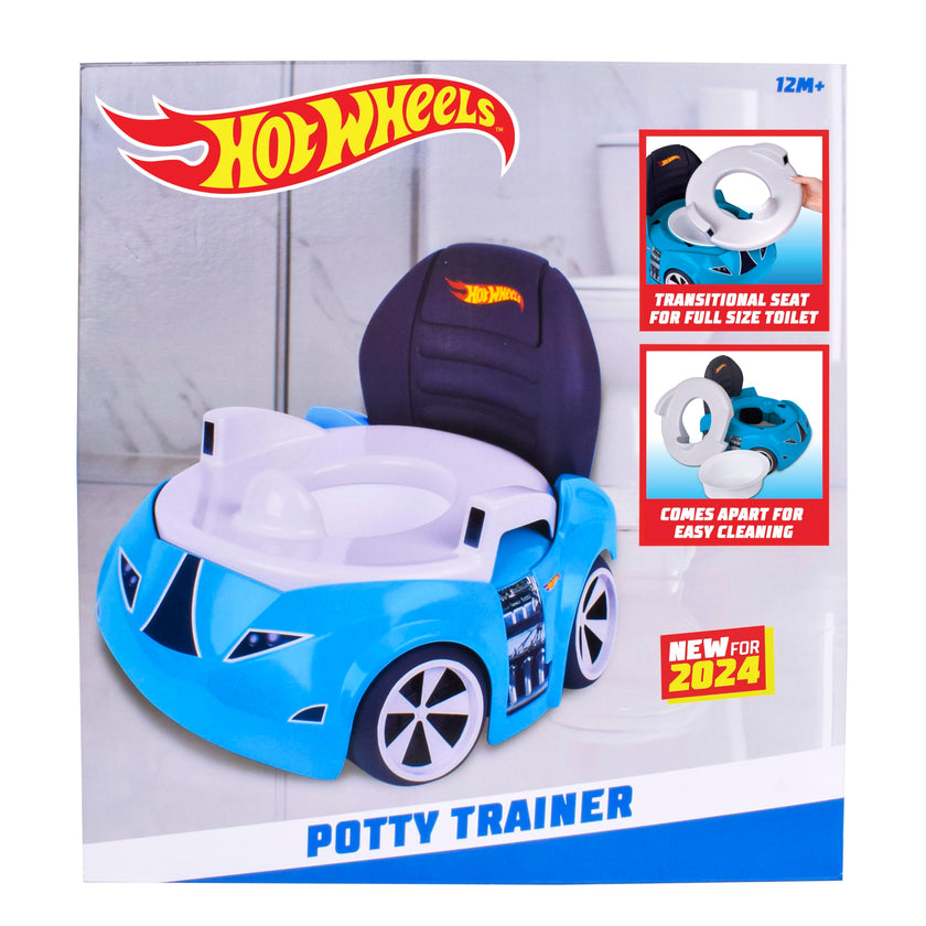 Hot Wheels Blue Race Car Potty Training Toilet, Includes Detachable Toddler Toilet Seat and Kids Potty, Ages 12 Months and Up 🍁 All In One Marketplace Canada