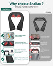 Snailax Shiatsu Neck Massager with Heat, 8 Kneading Nodes for Shoulders 🍁 All In One Marketplace Canada