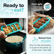 Souper Cubes 1 Cup Silicone Freezer Molds with Lids – Aqua - 2-Pack 🍁 All In One Marketplace Canada