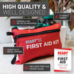 Ready First Aid 107 Piece First Aid Kit - Camping, First Aid Kit, Camping Essentials, Hiking, Home Essentials, Car Emergency Kit, Hiking Gear, First Aid Kit Travel, Car Essentials, Survival Stuff 🍁 All In One Marketplace Canada