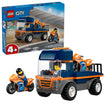 LEGO City Motorcycle Transporter Building Toy for Boys & Girls - Pretend Play Set for Preschool Kids, Ages 4+ - Flatbed Truck Toy W/2 Toy Motorcycles & 2 Minifigures - Gift Idea for Birthdays - 60491 🍁 All In One Marketplace Canada