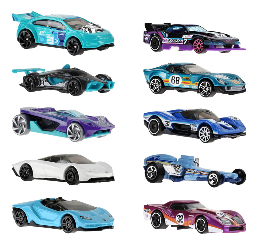 Hot Wheels 10-Pack of Toy Race Cars, Includes 1:64 Scale Corvette, Lamborghini, McLaren & Hot Wheels Originals 🍁 All In One Marketplace Canada