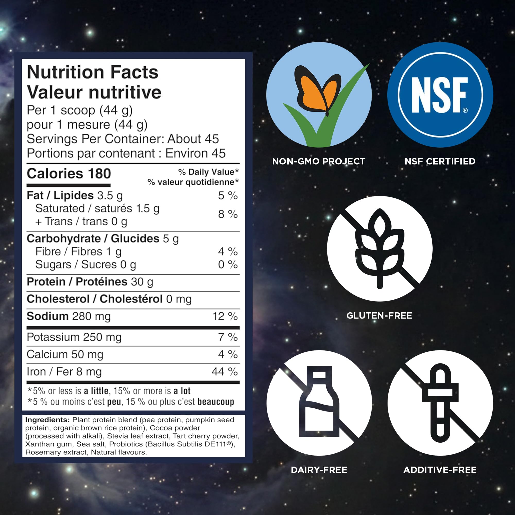 Vega Protein + Recovery, Chocolate – 30g Vegan Protein, Dairy & Gluten Free, Probiotics, NSF Certified, 1.98 kg (45 Servings) 🍁 All In One Marketplace Canada