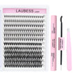 Lash Extension Kit 20D+40D Clusters With Bond and Seal - Waterproof DIY Eyelash Extension Set With Tweezers (Set 20D/40D-0.07D-9-16Mix) 🍁 All In One Marketplace Canada