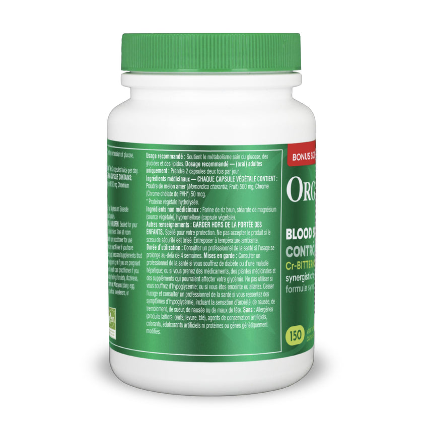 Organika Canadian-Made Blood Sugar Control Bonus Size- Chromium and Bitter Melon, 150 vcaps Blood Sugar Control Bonus Size- Chromium and Bitter Melon, 150 vcaps 🍁 All In One Marketplace Canada