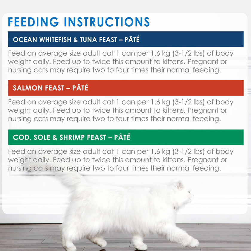 Fancy Feast Seafood Supper Wet Cat Food, Pate Variety Pack 3 Flavours - 85 g Can (24 Pack) 🍁 All In One Marketplace Canada