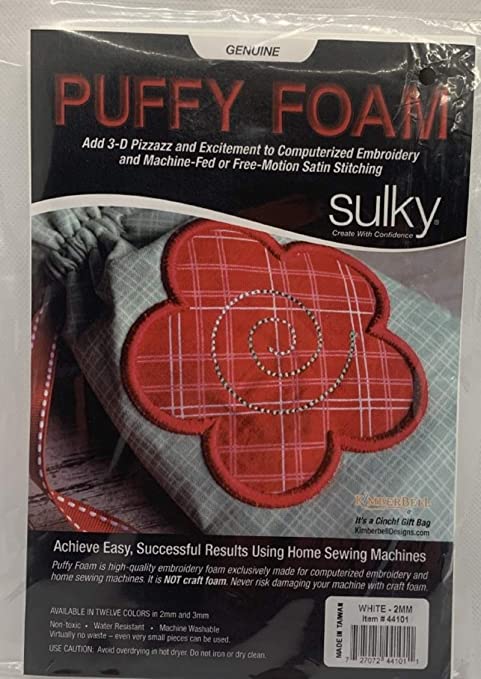 SULKY FOAM PUFFY WHITE 2MM 6