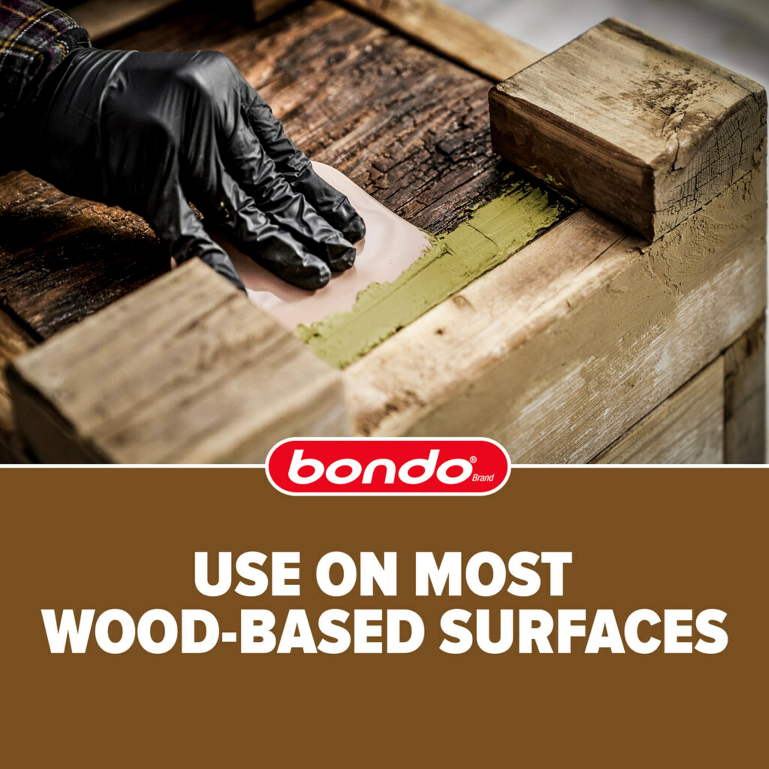 Bondo Wood Filler 12 oz with Hardener 0.5 oz, Repairs Chips and Cracks in Wood, Sandable, Paintable, and Stainable 🍁 All In One Marketplace Canada