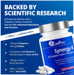 CanPrev Synergy B Complex 60 V-Caps 30-Day Supply - Vitamin B Supplement with L-Theanine 200mg - Complete B Complex Optimized with L-5-MTHF Activated Folate & Spirulina - Vegan, Non-GMO & Gluten-Free 🍁 All In One Marketplace Canada