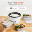 CUCKOO One Touch Rice Cooker 6-Cup (Uncooked) / 12-Cup (Cooked), Small Rice Cooker & Warmer with Steamer Tray, Versatile Grain Cooker, Soup Maker, Auto Keep Warm, White (CR-0601C) 🍁 All In One Marketplace Canada