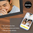 Aura Carver WiFi Digital Picture Frame | The Best Digital Frame for Gifting | Send Photos from Your Phone | Quick, Easy Setup in Aura App | Free Unlimited Storage | Gravel with White Mat 🍁 All In One Marketplace Canada