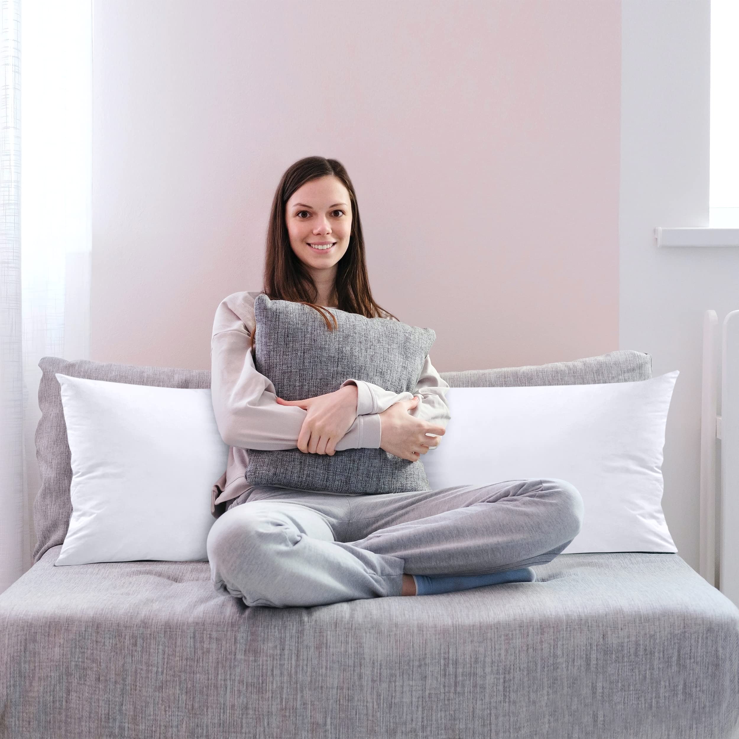 Utopia Bedding Full Body Pillow for Adults (White, 20 x 54 Inch), Long Pillow Insert for Sleeping, Ideal for Side Sleepers 🍁 All In One Marketplace Canada