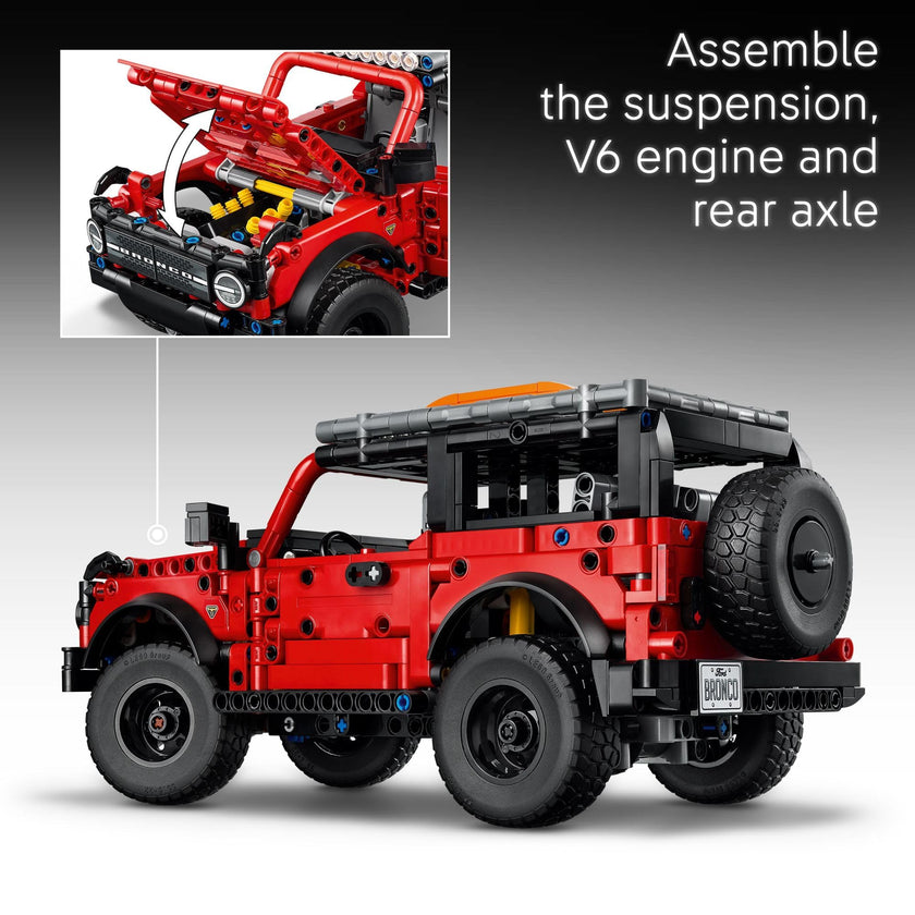 LEGO Technic Ford Bronco Kids Toy Car - Building Toy for Boys and Girls, Ages 10+ - Car Toy and Model Kit - Makes a Cool Birthday Gift for Kids - Authentic Ford Bronco Trim & Details - 42213 🍁 All In One Marketplace Canada