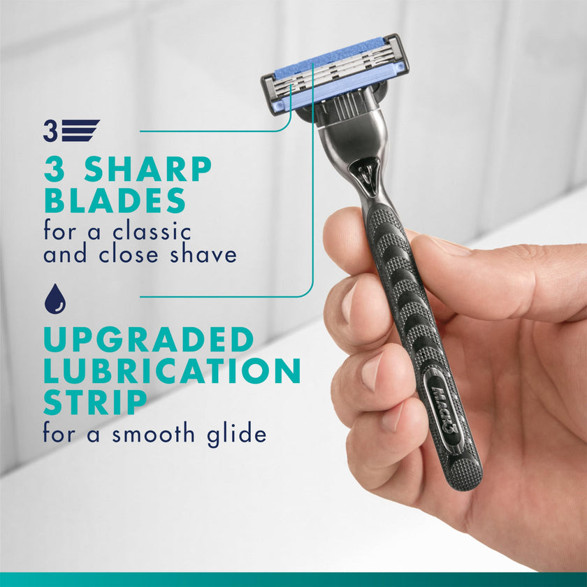 Gillette Men's Razor Blade Refills, 13 Mach3 Cartridges + 2 Mach3 Turbo Cartridges Blue, Total Pack of 15 🍁 All In One Marketplace Canada