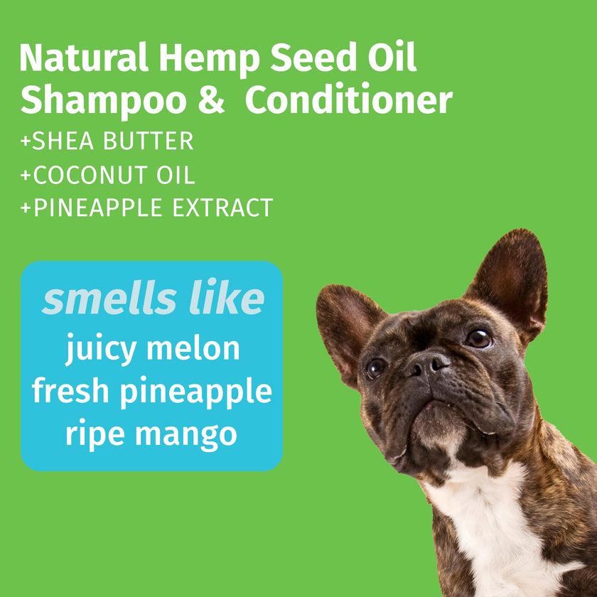 Hempz Petz, Dog Shampoo & Conditioner, Sweet Pineapple Honey Melon 2-in-1 Shampoo and Conditioner, Cleans, Conditions & Moisturizes, 17 fl. Oz 🍁 All In One Marketplace Canada