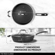 Starfrit The Rock 12'' (30cm) Non-Stick Jumbo Cooker Pan with Lid - Durable Forged Aluminum - Oven Safe - PFOA Free - Easy to Clean - Black 🍁 All In One Marketplace Canada