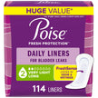 Poise Daily Postpartum Incontinence Panty Liners, Very Light Absorbency, Long, 114 Count 🍁 All In One Marketplace Canada