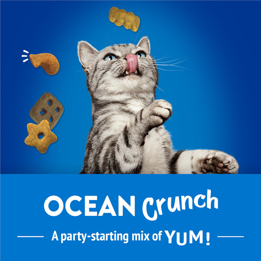 Friskies Party Mix Cat Treats, Ocean Crunch Ocean Whitefish 510g (3 Pack) 🍁 All In One Marketplace Canada