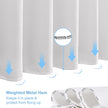 Waffle Weave Shower Curtain with Stainless Steel Hooks - 256 GSM Heavy Duty Fabric Bath Curtains, Hotel Luxury Quality, Water Resistant, Machine Washable, Weighted Hem, 72 x 72 Inches (White) 🍁 All In One Marketplace Canada