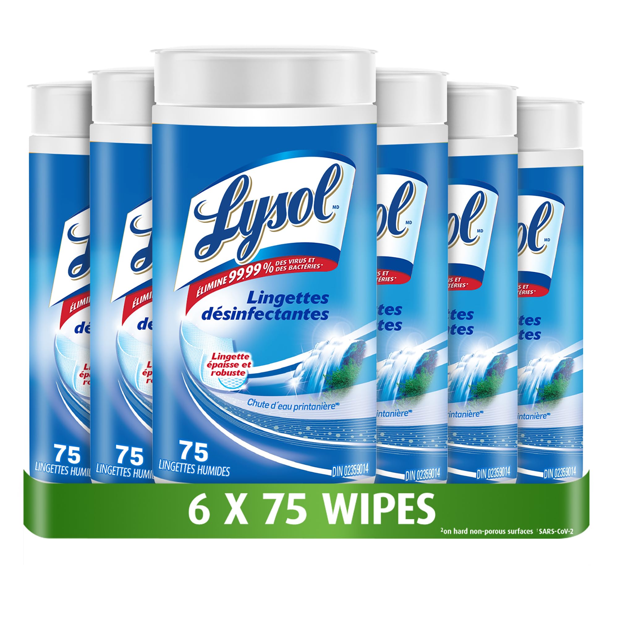 Lysol Thick Strong Disinfecting Wipes, 6 X 75 ct 🍁 All In One Marketplace Canada