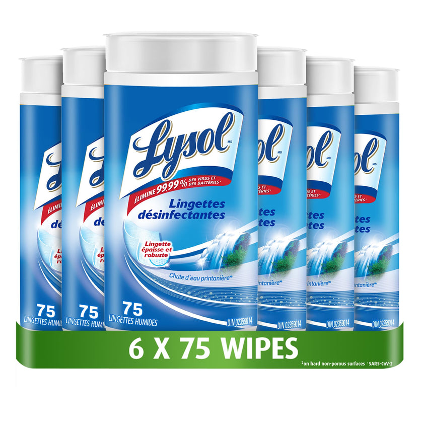 Lysol Thick Strong Disinfecting Wipes, 6 X 75 ct 🍁 All In One Marketplace Canada