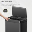 EKO Nova Sensor Trash Can, 21 Gallon/80 Liter Stainless Steel Rectangular Touchless Motion Sensor Trash Can, Matte Black 🍁 All In One Marketplace Canada