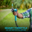 Aqua Joe AJHN102 Heavy Duty Indestructible Metal Multi Function Adjustable Hose Nozzle with Smart Throttle, Blue 🍁 All In One Marketplace Canada
