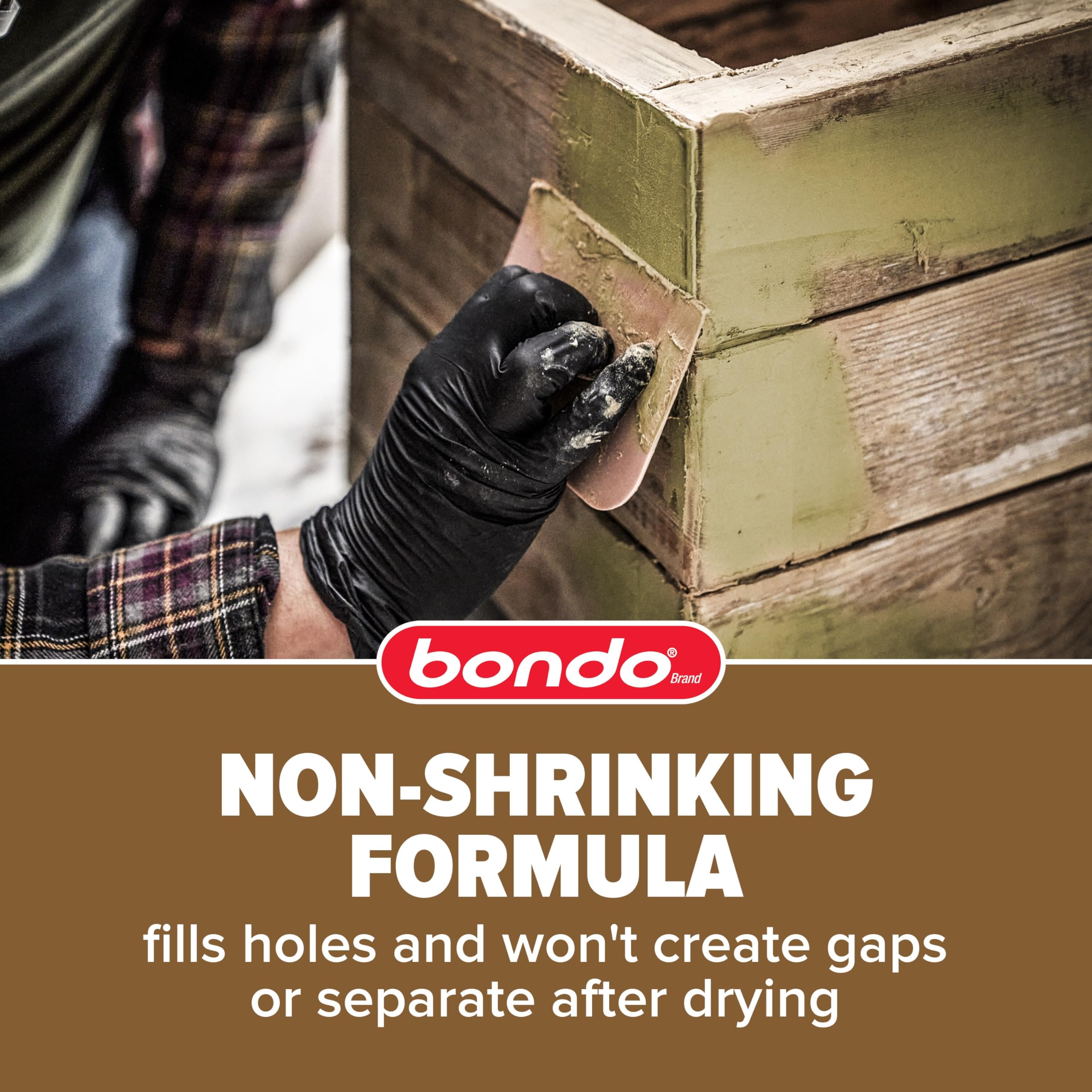 Bondo Wood Filler 12 oz with Hardener 0.5 oz, Repairs Chips and Cracks in Wood, Sandable, Paintable, and Stainable 🍁 All In One Marketplace Canada