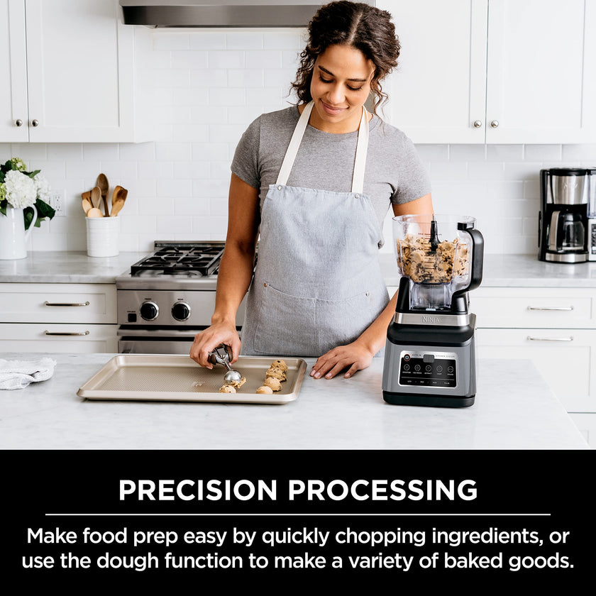 Ninja BN801C, Professional Plus Kitchen System With Auto-iQ, 72oz Pitcher, Black/Silver, 1400W (Canadian Version) 🍁 All In One Marketplace Canada