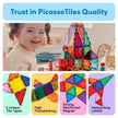 PicassoTiles Magnetic Tiles 60pcs Kids Toys Classroom Sensory Toy for Toddlers STEM Learning Building Blocks, Montessori Pretend Play Magnet Tile Construction Stacking Block Boys Girls Ages 3+ PT60 🍁 All In One Marketplace Canada