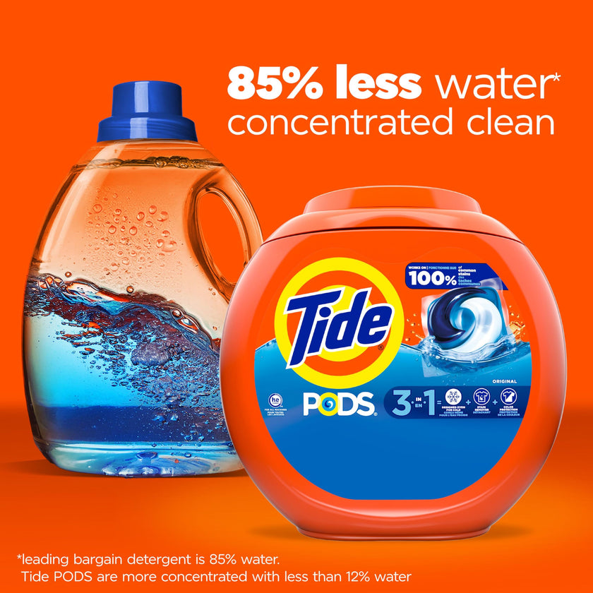 Tide PODS Laundry Detergent Pacs, Original Scent, Powerful 3-in-1 Clean in one Step, HE Compatible, 112 Count 🍁 All In One Marketplace Canada