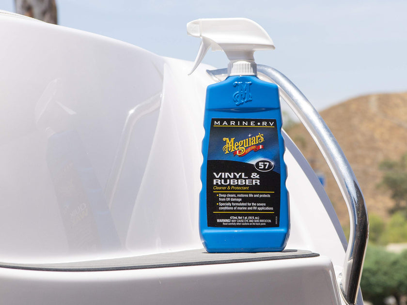 Meguiar's M5716 Marine/RV Vinyl & Rubber Cleaner & Protectant, Boat Vinyl Cleaner & Protectant, Revitalize Plastic and Rubber with an Easy-to-Use Non-Greasy Formula, 16 Oz Spray Bottle 🍁 All In One Marketplace Canada