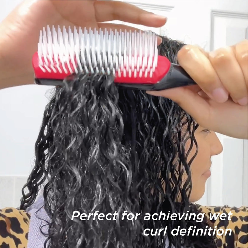 Denman D3 Original Curl Definer & Styler – 7‑Row Detangling Brush for Smooth, Defined Curls – Precision Styling Brush for Curly or Straight Hair – For Men and Women 🍁 All In One Marketplace Canada