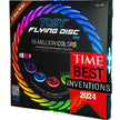 TOSY Flying Disc - 108 RGB Multicolor LEDs, Super Bright, Smart Modes, Cool Valentine Easter Gift, Camping Toy for Kid/Teen/Adult, Auto Light Up, Rechargeable, Waterproof, 175g 🍁 All In One Marketplace Canada