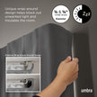 Umbra Twilight Double Curtain Rod Set – Wrap Around Design Ideal for Blackout or Room Darkening Panels, 30 to 84 Inches, Nickel 🍁 All In One Marketplace Canada