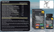 8-in-1 Shilajit Himalayan Organic Supplement with Shilajit 9000, Ashwagandha 2000MG, Rhodiola Rosea 1000MG, Panax Ginseng 1500MG, Cordyceps Mushroom 500MG, Gingko Biloba 500MG, Stinging Nettle 250MG, Turmeric (15,250 MG - 90 Caps)