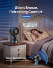 DREO TurboCool Misting Fan 516S, 150°+30°Omni-directional Oscillating Cooling Desk Fans that Blow Cold Air, 26 ft/s,Evaporative Air Cooler, 20dB, 6 Speeds 2 Modes, Remote & APP, RGB, Indoor, Grey 🍁 All In One Marketplace Canada