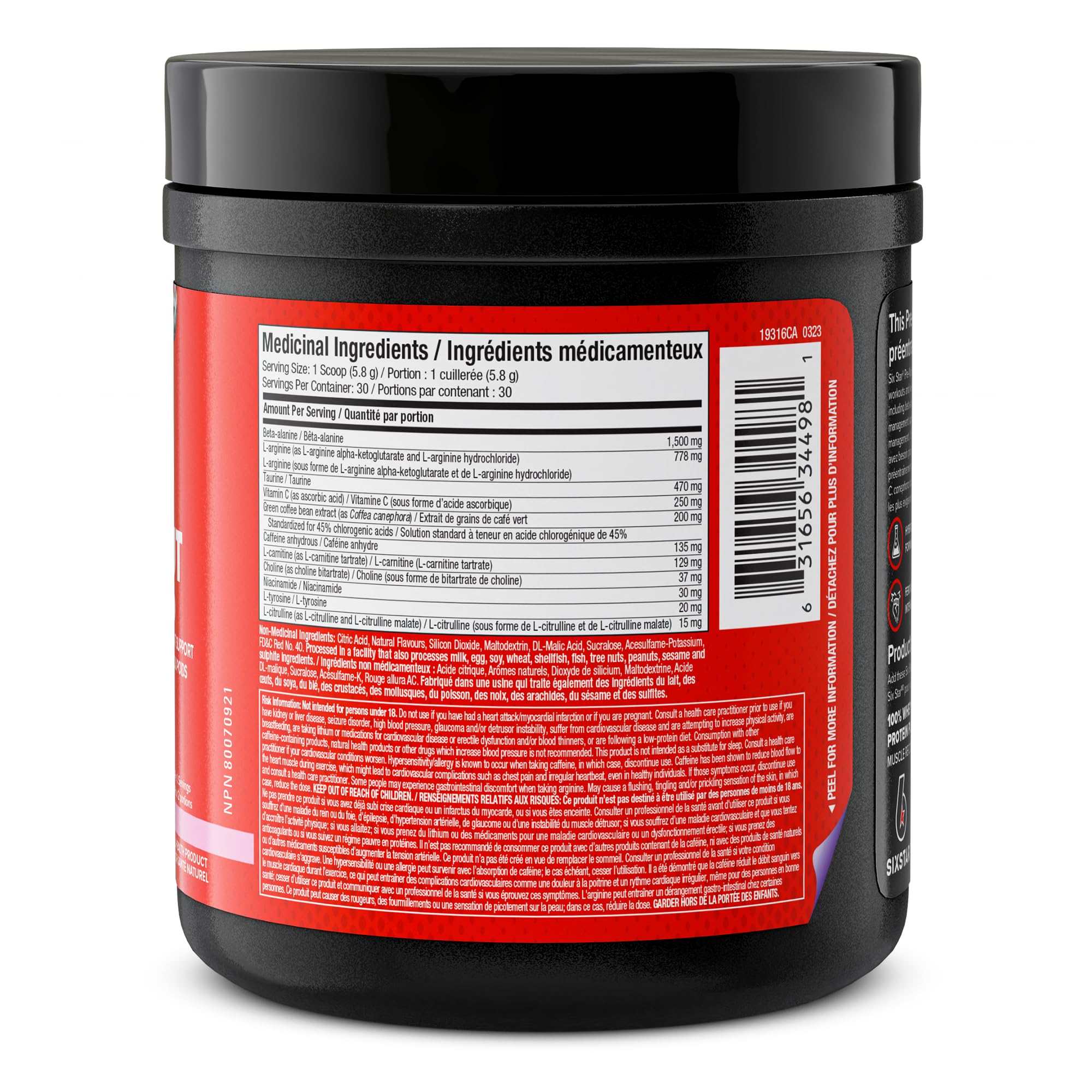 Six Star Pre-Workout Explosion for Men & Women, Pink Lemonade (30 Servings) 🍁 All In One Marketplace Canada