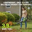STEELITE 21V Cordless Leaf Blower – Turbo Mode 480CFM 120MPH, 2×4.0Ah Batteries & Fast Charger, Lightweight Electric Blower for Leaves, Dust & Patio Cleaning 🍁 All In One Marketplace Canada