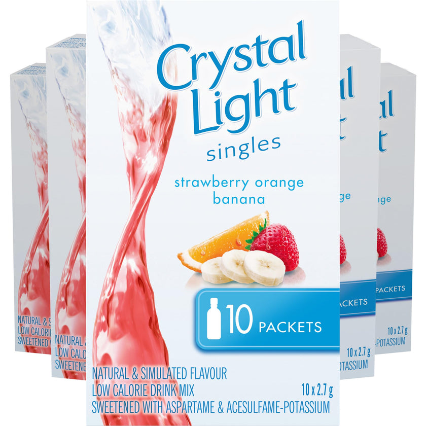 Crystal Light Singles Strawberry Orange Banana, 12 ct Case 🍁 All In One Marketplace Canada