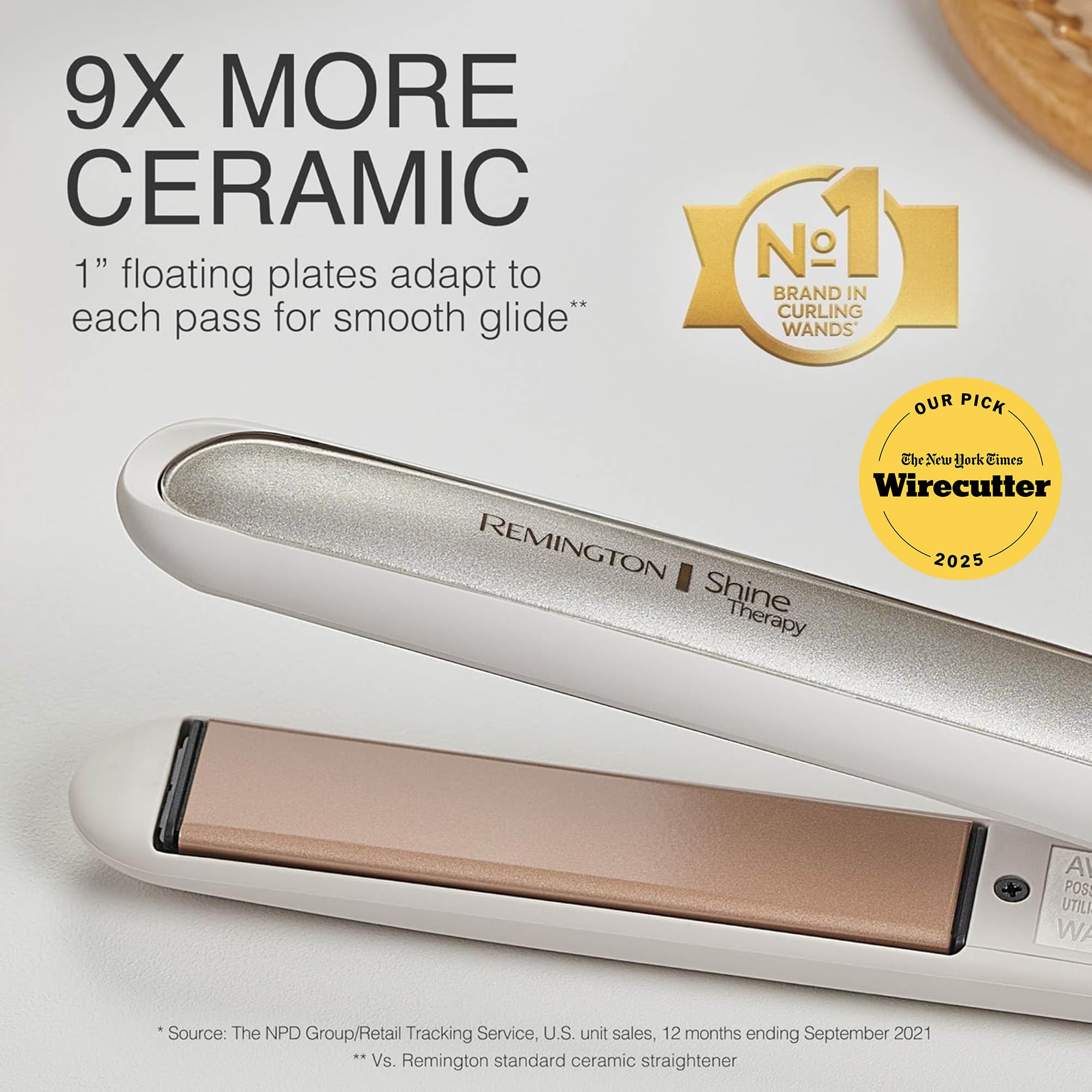 Remington Shine Therapy 1” Flat Iron, Argan Oil & Keratin Plate Hair Straightener 🍁 All In One Marketplace Canada
