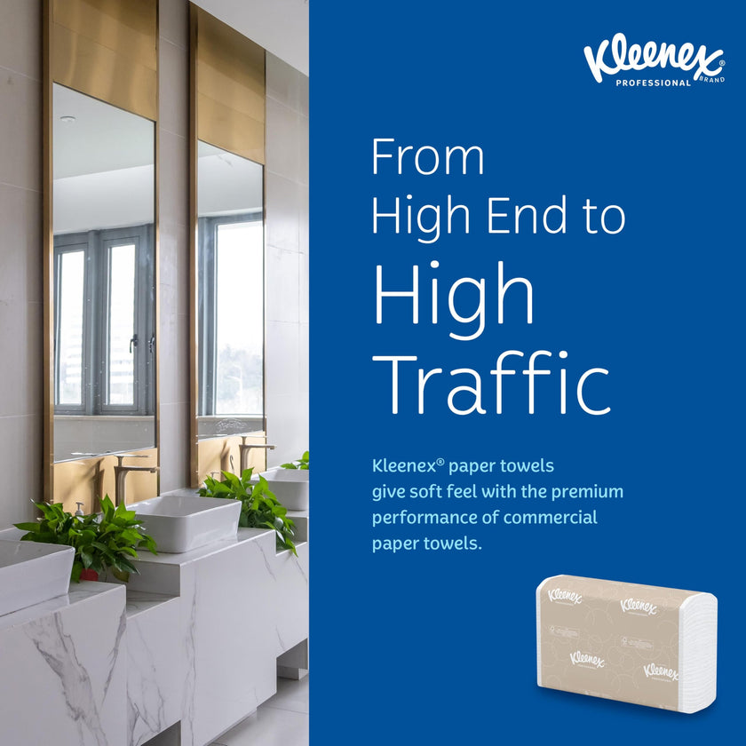 Kleenex Professional Universal Multifold Paper Towels, Bulk (02046), Absorbency Pockets, 9.2