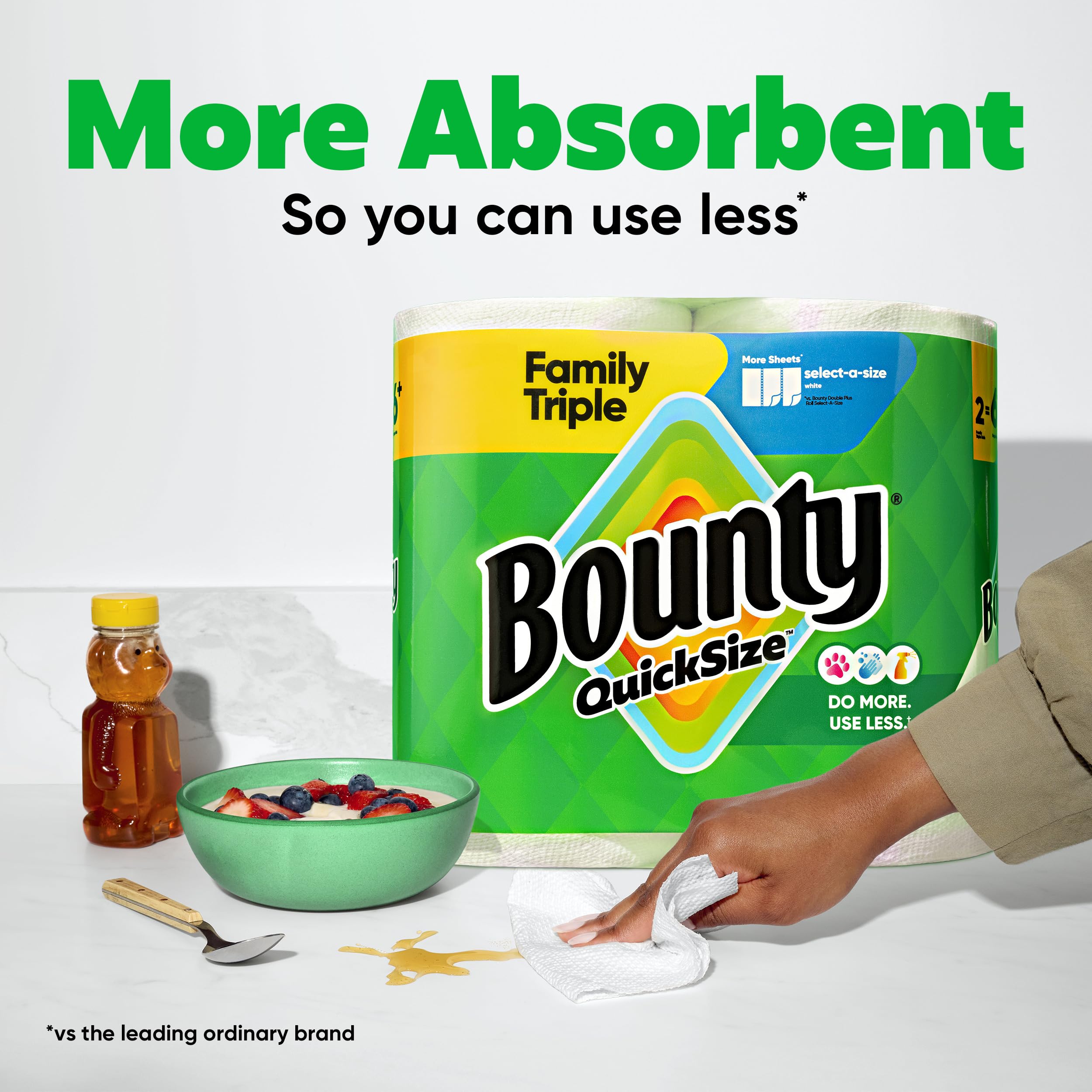 Bounty Paper Towels Quick Size, White, 6 Family Triple Rolls = 20+ Regular Rolls 🍁 All In One Marketplace Canada