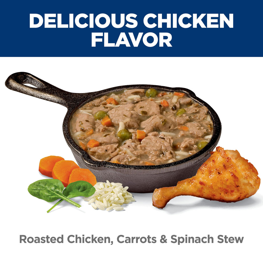 Hill's Science Diet Adult Healthy Cuisine Canned Dog Food, Roasted Chicken Carrots & Spinach 12 x 354 g Can 🍁 All In One Marketplace Canada